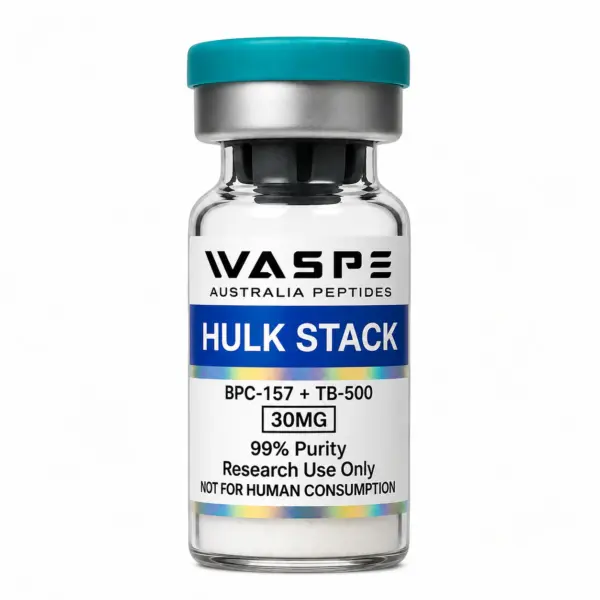 (HULK STACK) BPC-157 15mg + TB-500 15mg Research Peptide Blend